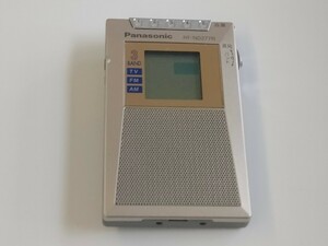 【美品】Panasonic ポータブルラジオ RF-ND277R 本体 プレーヤー K60414