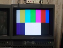 ソニー カラービデオピクチャーモニター PVM-1450 まだまだ綺麗に映ります。 _画像1