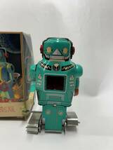 ブリキ製 スパーキーロボット 完全復刻版 SPARKY ROBOT ゼンマイ式 歩行ギミック おもちゃ 昭和レトロ/一晃_画像1