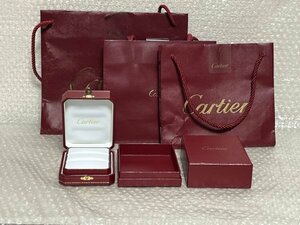 『 CARTIER / カルティエ 』①空箱 約 縦11㎝ × 横9㎝ × 高さ5.5㎝ ②③紙袋 約 縦18㎝×横20㎝ ④紙袋 約 縦22.5㎝×横26㎝ ■ 英550