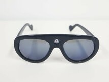 モンクレール　MONCLER ティアドロップ サングラス ACETATE SUNGLASSES ブルー x ブラック　ML0001 ユニセックス 【中古】 小物_画像2