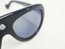 モンクレール　MONCLER ティアドロップ サングラス ACETATE SUNGLASSES ブルー x ブラック　ML0001 ユニセックス 【中古】 小物_画像7