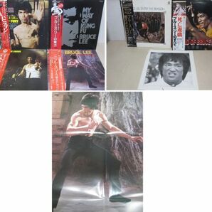 LP・ブルースリー 帯付 6セット・不滅の鉄拳ドラゴン大全集など・ポスター付有り/04-63の画像1