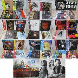 LP・ROCK関連 OBI 帯付 36セット・クリーム、ストーンズ、ジェフベック、カンサス、ウィングス ポスター付など/04-13