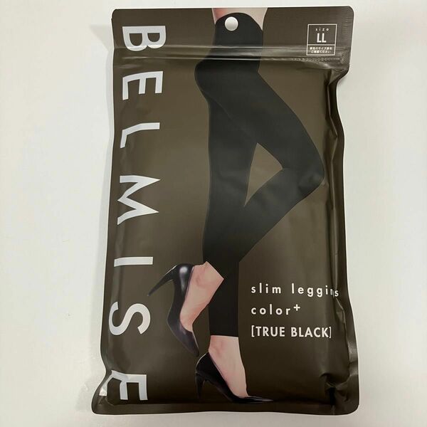 BELMISE ベルミス スリムレギンス トゥルーブラック 着圧レギンス カラープラス LLサイズ 強着圧 ダイエット 痩身