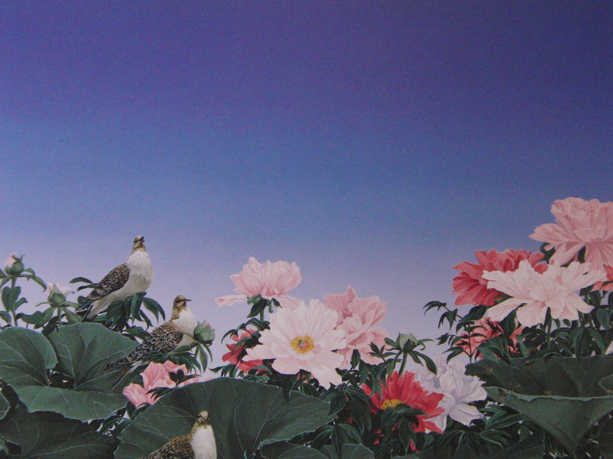 Kumiko-Kita, Blumenszene, Seltene Kunstbücher und gerahmte Gemälde, Gerahmt in einem neuen japanischen Rahmen, In guter Kondition, Japanischer Maler, Malerei, Ölgemälde, Natur, Landschaftsmalerei