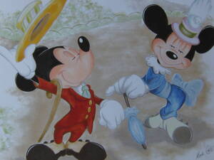 マーク・コート、「SUNDAY IN THE PARK WITH MICKEY」、希少画集・額装画、日本製・新品額縁にて額装致します、状態良好