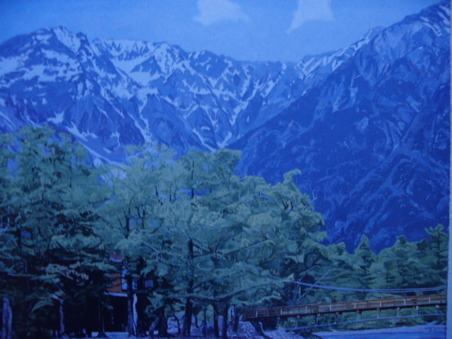 Ryoichi Wakai, Alrededor del puente Kappa en Kamikochi, Libros de arte raros y cuadros enmarcados., Enmarcado en un nuevo marco japonés., En buena condición, pintor japonés, Cuadro, Pintura al óleo, Naturaleza, Pintura de paisaje