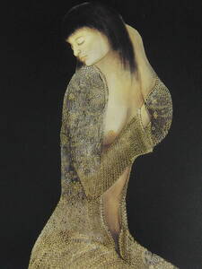 Art hand Auction Tetsuo Awata, Frau, Seltene Kunstbücher und gerahmte Gemälde, Gerahmt in einem neuen japanischen Rahmen, In guter Kondition, Malerei, Ölgemälde, Porträts