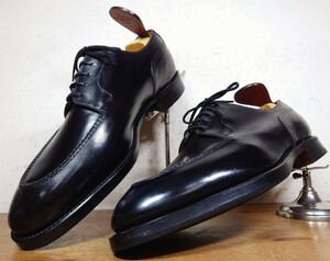 【デッドストック】英国製 JOHNLOBB/ジョンロブ シャンボード 8695Last Uチップ ダービー 81/2EE 27.5-28cm相応 黒/edwardgreen ドーバー