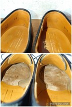 【極美品/送料無料】日本(REGAL)製 ジョンストン&マーフィー 上級 クロコダイル型押 ストレートチップ 61/2 24.5cm位/scotchgrain 大塚製靴_画像10