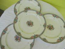 ★Royal Bone China　フルーツバスケット柄　 Fine Bone China 中皿4枚セット フルーツ柄 　食器 　プレート　平皿21.5㎝　重340㌘_画像3