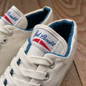 【80’S CONVERSEコンバース ジャックパーセル 白×青パイル USA製】ヴィンテージ スニーカー チャックテーラー アメリカ製 デッドストックの画像3