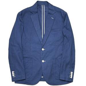 定価8.8万 1piu1uguale3 STRETCH GOETHE 2B JACKET Ⅴ ブルー ストレッチゲーテテーラードジャケット akm wjk