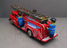 ビンテージ　ブリキ玩具　FIRE TRUCK　フリクション 消防車 MF718　中国製　　　_画像7