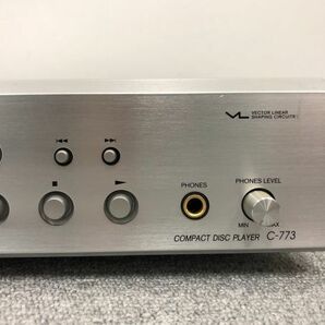 C334-I30-5855 ONKYO オンキョー コンパクトディスクプレーヤー CDプレーヤー C-773 リモコン付の画像9