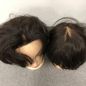 Z316-I58-1935 カット練習用ウィッグ 4体セット FB-606 カットマネキン ヘッドマネキン ヘアアレンジ用 練習用 美容師 理容の画像5