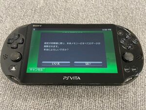 D109-I30-5577 SONY Sony PSVITA body only PCH-2000 black * electrification has confirmed 