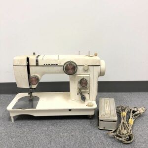 Z304-SB2-1265 JANOME ジャノメ MODEL 802 モデル802 ミシン 手工芸 ハンドクラフト 裁縫 フットコントローラー付 ※通電確認済み