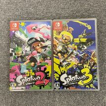 C112-I58-2063 ★ 任天堂 ニンテンドー switch スイッチ ソフト スプラトゥーン2 スプラトゥーン3 スプラシューティングゲーム_画像1