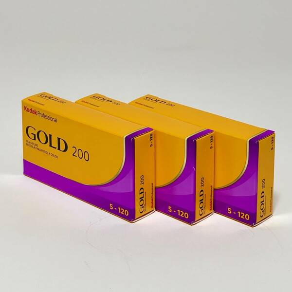 Kodak Gold200 120 5本パックx3箱 (15本) 期限2025年6月