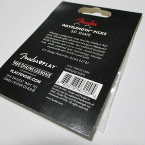 ★FENDER PICKS フェンダー ピック MADE IN THE USA HEAVY（351SHAPE） 6枚 セット 未開封★の画像4