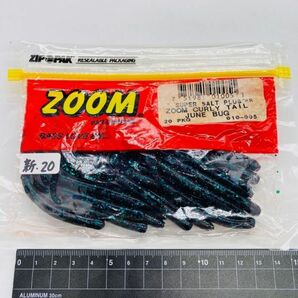 711543 新品 ZOOM/ZBC C-テール カーリーテール ４０本 ZOOM BAIT COMPANY ズーム リボンテール ジューンバグの画像3