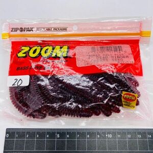 711600 新品 ZOOM/ZBC 4インチ デッドリンガー ２０本 ズーム ZOOM BAIT COMPANY DEAD RINGER チェリーシード リングワーム