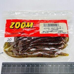 711601 新品 ZOOM/ZBC フィネス ワーム ２０本 FINESSE ズーム ZOOM BAIT COMPANY ウォーターメロンレッド