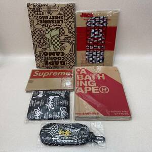 K2027★新品未使用品★Supreme 、BAPE COOKIE CAMO、stussy、A BATH ING APE R、雑誌付録 トートバッグ