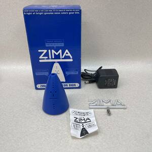 K3040★中古品★ ZIMA ジーマ　サウンド　ネオンサイン 青 