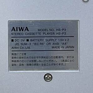 J2123★中古品★ジャンク品★通電のみ確認済み AIWA Cassetteboy HS-P3 本体 アイワ カセットボーイ の画像3