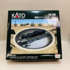 F6041* unused goods * KATO electromotive turntable 20-280 Kato N gauge structure railroad model railroad breaking the seal ending instructions less present condition 