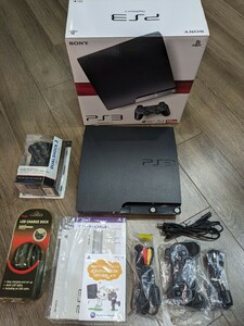 PS3 プレイステーション3 本体 CECH-2100A CB チャコールブラック 120GB PlayStation3　コントローラー　充電台　付き