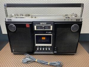 ofy* electrification has confirmed * SONY Sony radio-cassette CF-6500 cassette recorder audio Showa Retro at that time thing present condition goods *