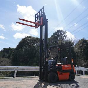 ◆TOYOTA トヨタ フォークリフト 4FGL15 ●最大揚高3000mm●最大荷重1500KG●作動確認済【中古品】3本目レバーヒンジ付きの画像7