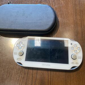 岸170 PlayStation Vita PCH-1000 Wi-Fiモデル PS VITA ソニー クリスタル・ホワイト ジャンク ケース付