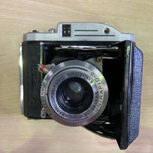 西542 Hexar Konishiroku KONIRAPID-S 75mm F4.5 蛇腹カメラ s2740 フィルムカメラ No.91223 Pearl II