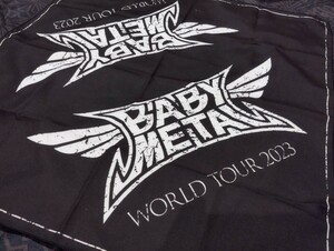 【非売品！貴重】新品未使用！2023年 EU＆UK ツアー VIP 入場者 限定 特典 バンダナ BABYMETAL WORLD TOUR 2023 10 ONE 海外 mm ロゴ T