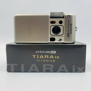 【未使用保管品】FUJIFILM EPION1000MRC TIARA ix TITANIUM 富士フイルム フィルムカメラ 軽量APSカメラ 24mm チタンニウムの画像1