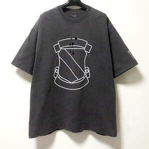 NUMBER NINE ナンバーナイン Tシャツ 復刻モデル エンブレムロゴ チャコールグレー サイズ4の画像2