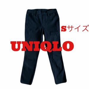 UNIQLOユニクロ　レディース　ストレッチパンツ　七分丈　ブラック　Sサイズ