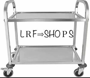  stainless steel Wagon 2 step with casters . kitchen wagon 90cm business use eat and drink shop hotel 