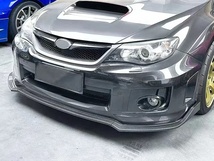 【送料無料】新品 WRX STI GRB GVB GRF スバル インプレッサ カーボン調 フロントリップスポイラー GR GV系 バンパーエアロカナード_画像2