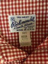 USED ROCKMOUNT S/S WESTERN SHIRT MADE IN USA 中古 ロックマウント 半袖 プルオーバー ウエスタン シャツ アメリカ製 SIZE M送料無料_画像4