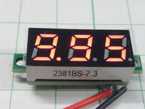 ** 0.28in LED voltmeter 3.7-30v 2 line type red **