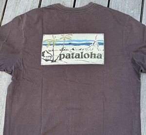 ハワイ ハレイワ 直営店 限定 パタゴニア パタロハ Tシャツ M Hawaii Patagonia Pataloha Limited 半袖 茶色 100% オーガニックコットン