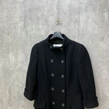 Max Mara ウール ロングコート ブラック 38 マックスマーラ_画像3