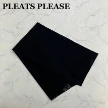 PLEATS PLEASE ショール ブラック プリーツプリーズ_画像1