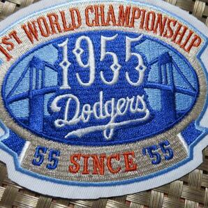 １９５５青橋LA◆新品MLB ロサンゼルス・ドジャース  優勝記念LA Dodgers 野球 ベースボール 刺繍ワッペン■アメリカ◆メジャーリーグ◇の画像5